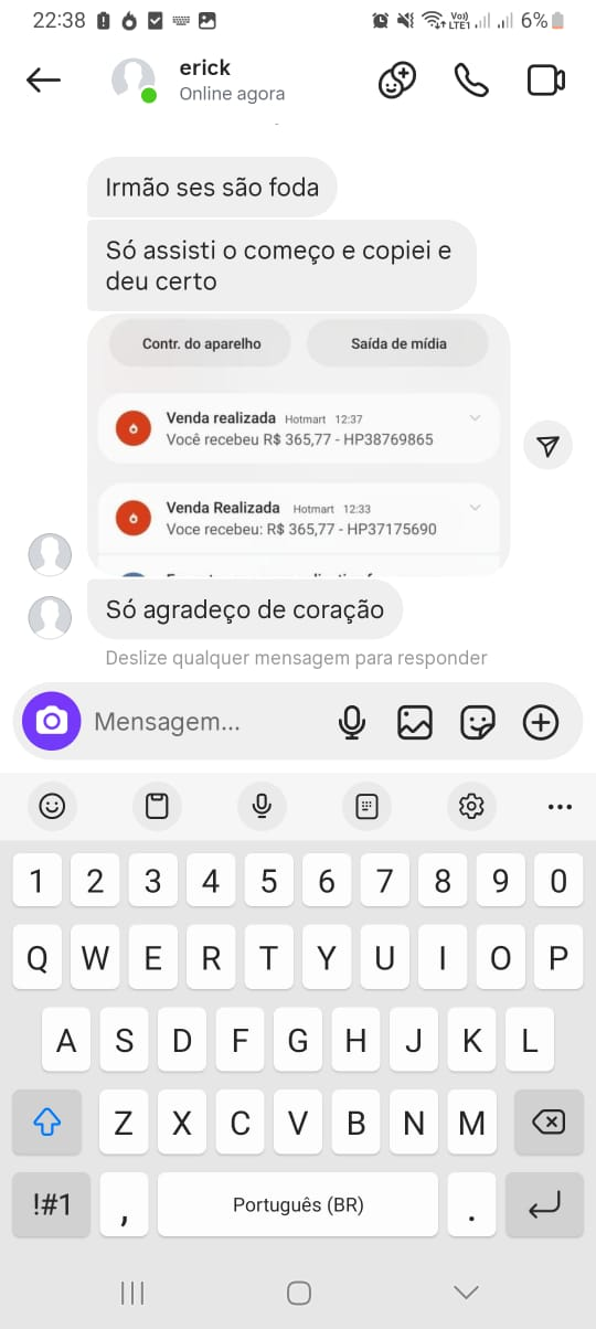 Depoimento de cliente